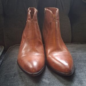 Frye Women's Brown Leather Ankle Booties